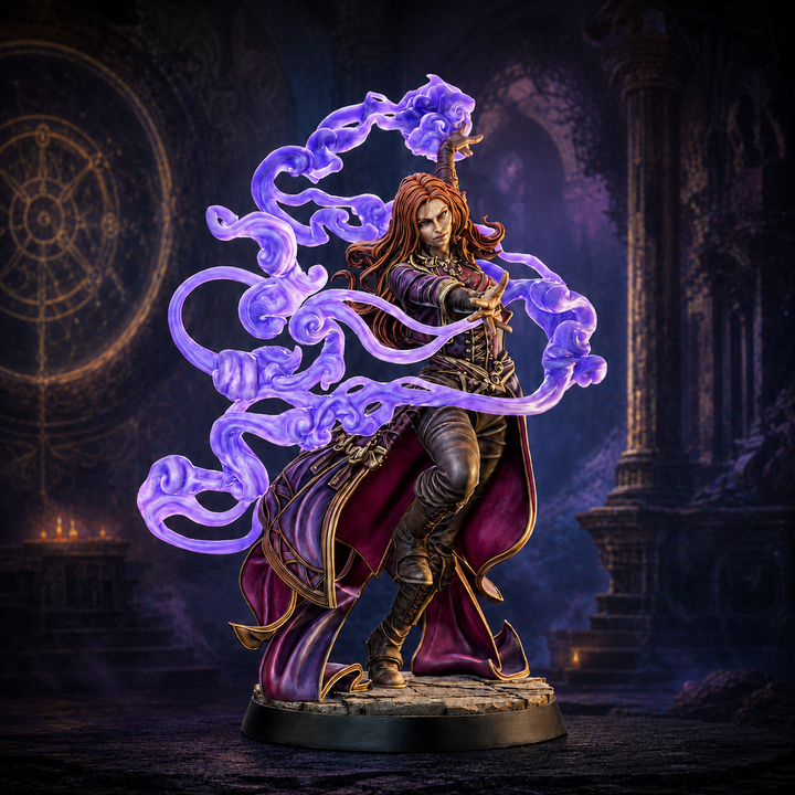 Female Mage Miniature STL | Sorceress | Digital Download