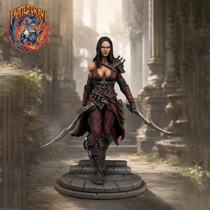 Assassin Miniature STL | Zylah Rogue | Digital Download
