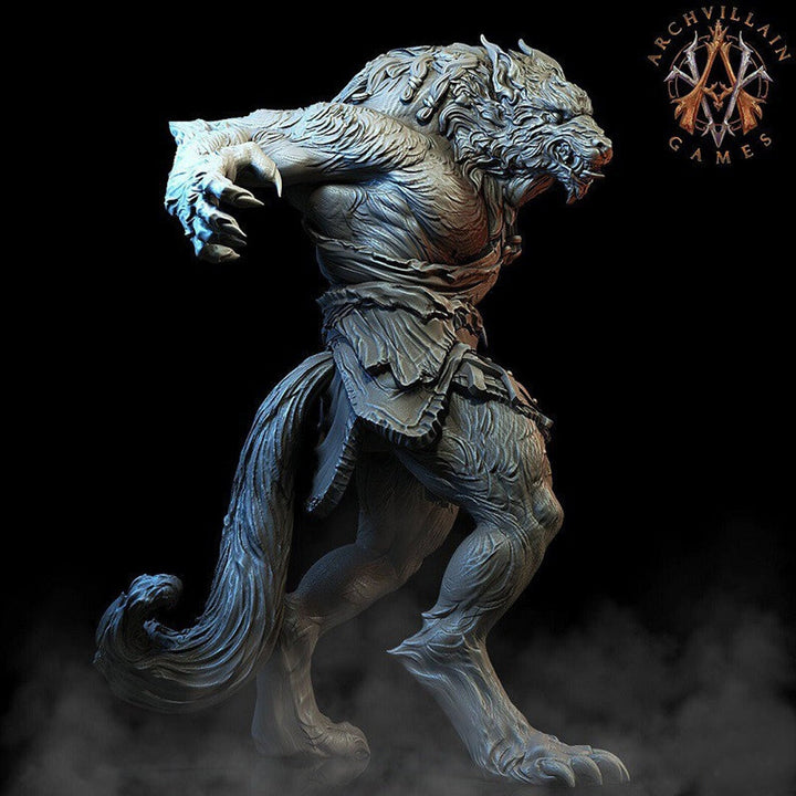 Werewolf | 65mm | Archvillain Games | 3d printed | Collector| Figure for painting |