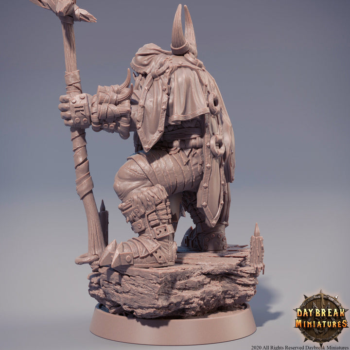Half-orc Druid | Orc Shaman| Cleric | Miniature | Megaboss | Dungeons and Dragons | 28mm | 32mm | Pathfinder |