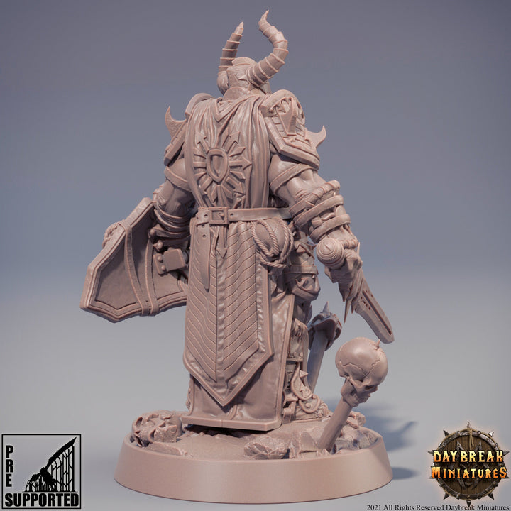 Chaos Knight | Blood Warriors | 28mm, 32mm, 75mm | Miniature | Dungeons and Dragons | Pathfinder |