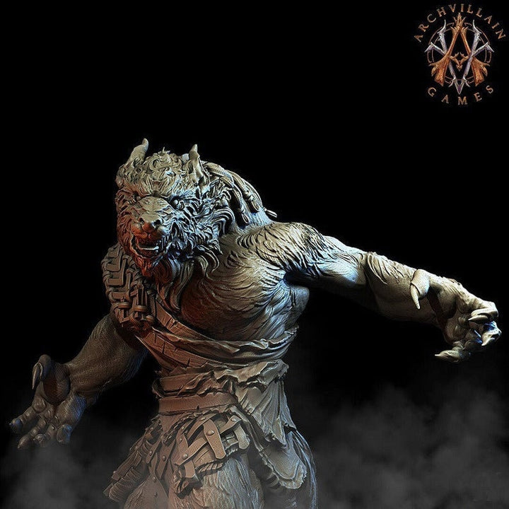 Werewolf | 65mm | Archvillain Games | 3d printed | Collector| Figure for painting |