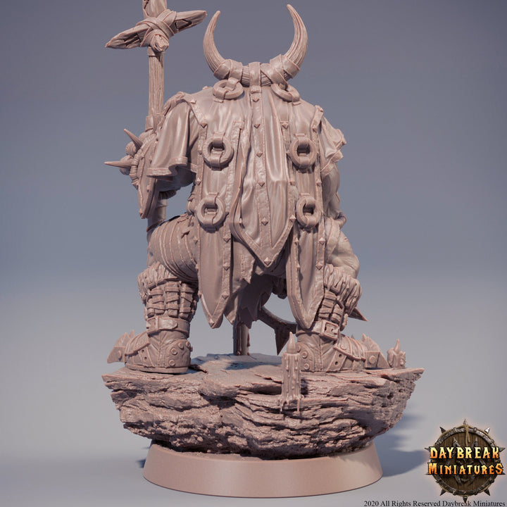 Half-orc Druid | Orc Shaman| Cleric | Miniature | Megaboss | Dungeons and Dragons | 28mm | 32mm | Pathfinder |