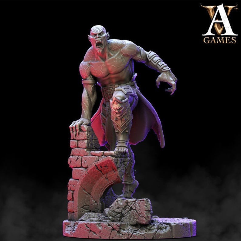 Vampire - | 32mm Scale | Vampire Miniature | Dungeons and Dragons Miniatures Undead | Pathfinder Miniatures | Vampire Figurine | Mini