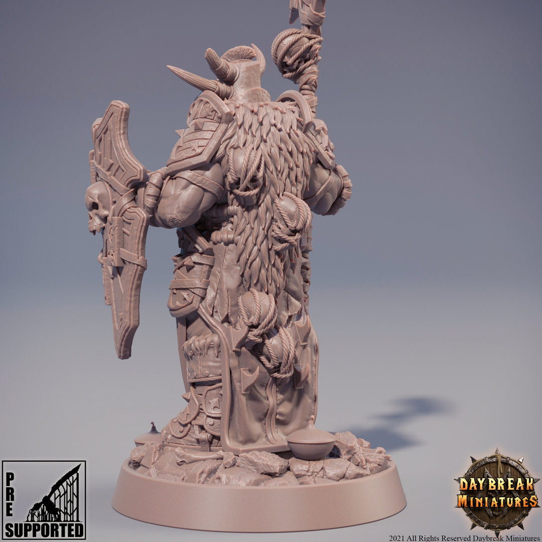 Chaos Knight Figurine| Blood Warriors | 28mm, 32mm, 75mm | Miniature | Dungeons and Dragons | Pathfinder |