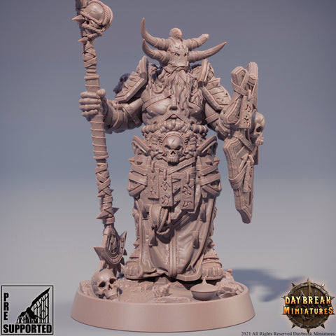 Chaos Knight Figurine| Blood Warriors | 28mm, 32mm, 75mm | Miniature | Dungeons and Dragons | Pathfinder |