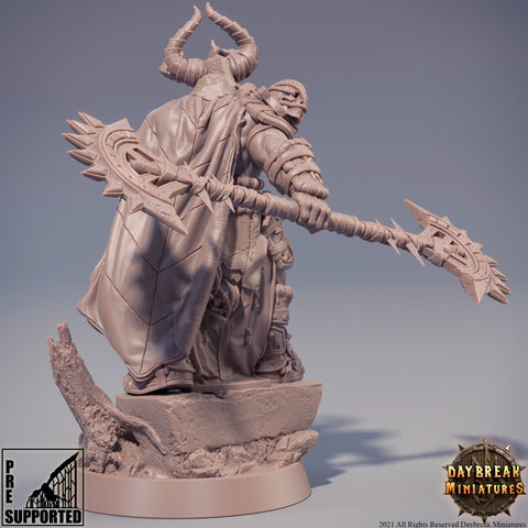 Chaos Knight | Blood Warriors | 28mm, 32mm, 75mm | Miniature | Dungeons and Dragons | Pathfinder |