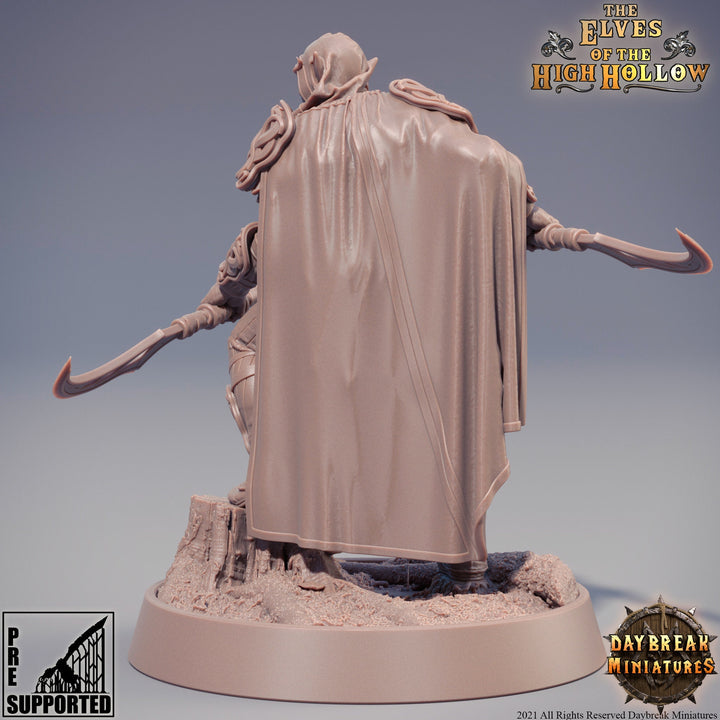 Wood Elf Ranger Fighter | Elf Fighter | Miniature | 28mm Scale | 32mm Scale | 75mm Scale | Pathfinder Figure | DnD | Elf Figurine unpainted|