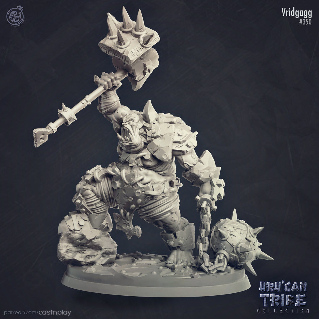 Raging Ogre | 28mm, 32mm Scale | Storm King's Thunder | Dungeons and Dragons Miniatures | Pathfinder Miniatures | DnD Mini |
