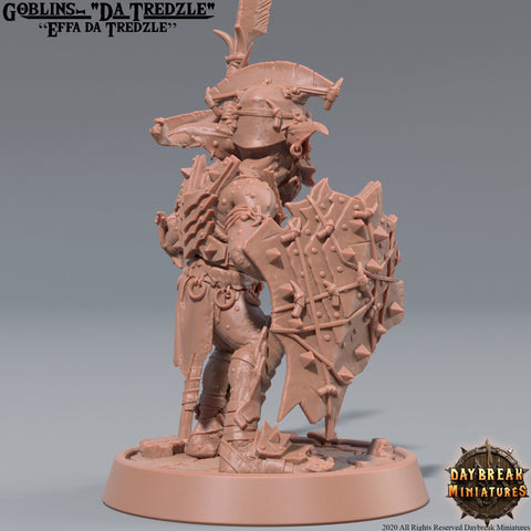 Goblin Chieftain | DnD Miniatures | Dungeons and Dragons | 28mm, 32mm, 75mm scale| Pathfinder | Figure for Painting|