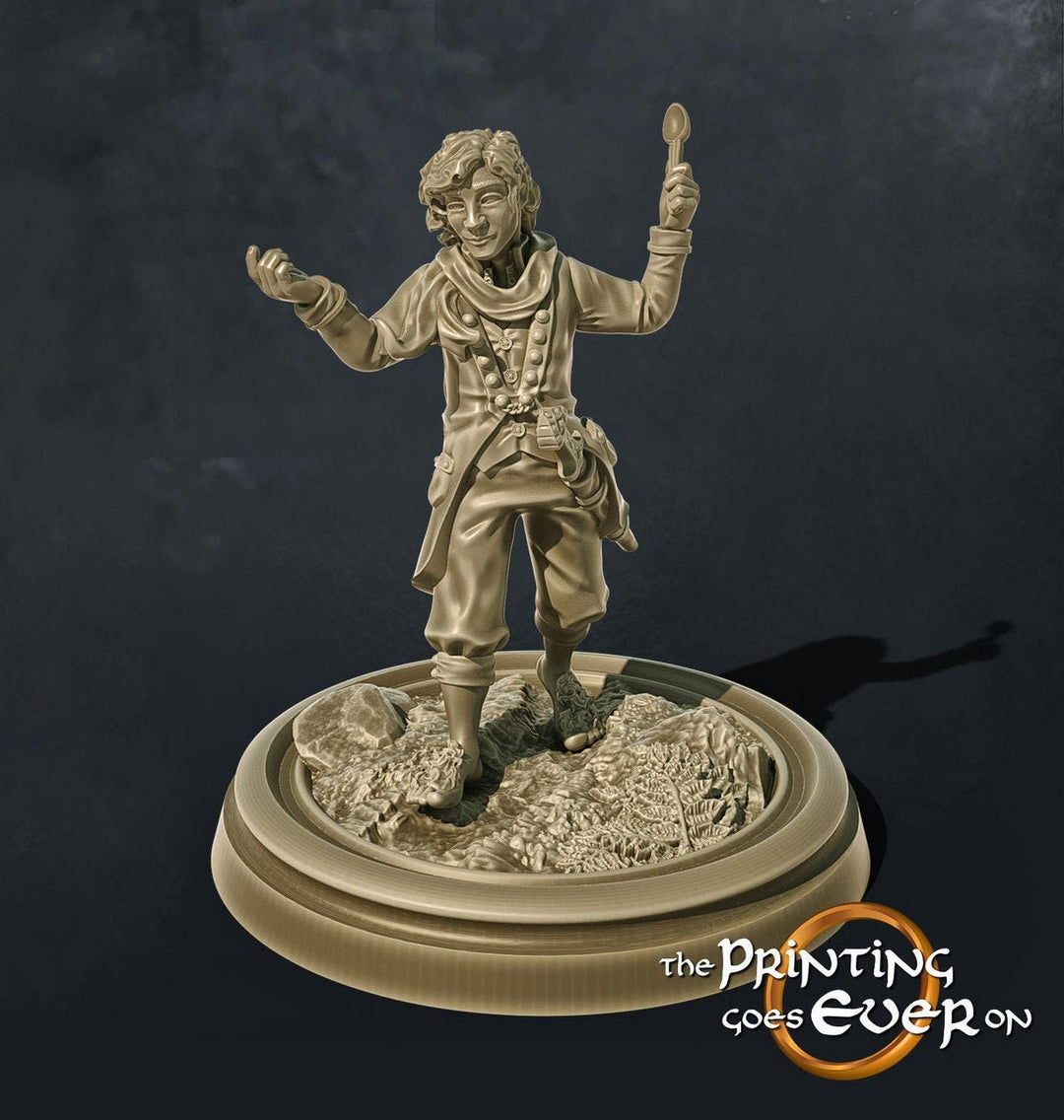 Halfling Adventurer | Hobbit mini| Resin Miniatures | Dungeons and Dragons | 28mm, 32mm, 75mm Scale | Pathfinder | Figure model Painting |