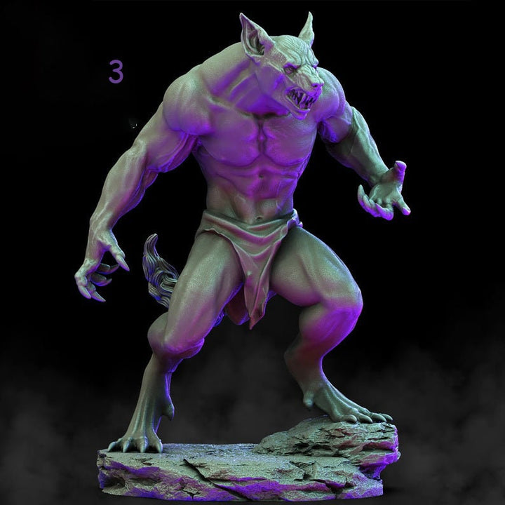 Werewolves (4 different models) | 28mm and 32mm scale | 65mm | Resin Miniature | Dungeons and Dragons | Figure for painting |Pathfinder mini