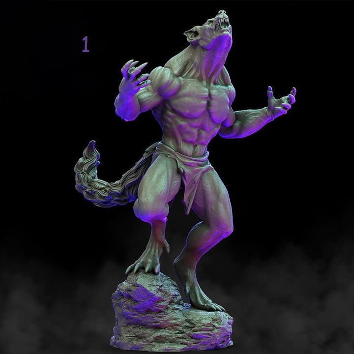 Werewolves (4 different models) | 28mm and 32mm scale | 65mm | Resin Miniature | Dungeons and Dragons | Figure for painting |Pathfinder mini