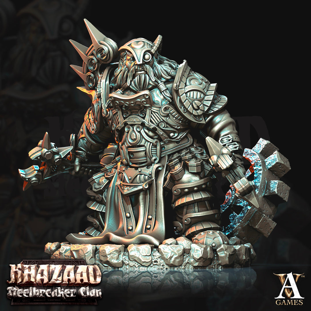 Dwarf Fighter Artificer Cleric Resin Miniatures | Dungeons and Dragons | 28mm, 32mm, 75mm | Pathfinder | Figure for Painting|