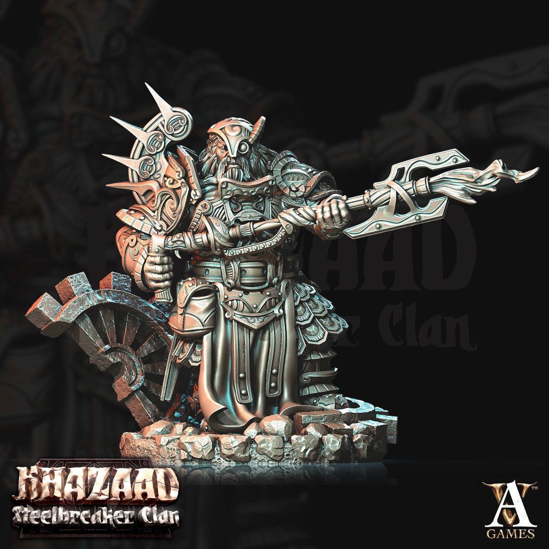 Dwarf Fighter Artificer Cleric Resin Miniatures | DnD | 5 Sizes /scale /Pathfinder | Figure for Painting