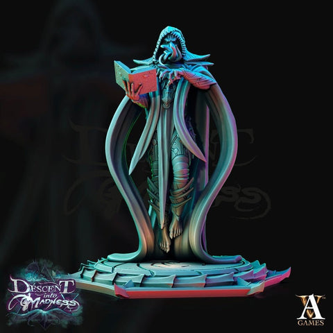 Mind Flayer, Illithid Unpainted Miniature | 28mm, 32mm, 75mm Scales | Dungeons and Dragons | Pathfinder | DnD 5e | Mindflayers | Mindflayer