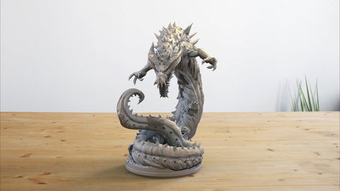 Behir Dragon Killer -3 sizes 90mm,70mm,50mm | Resin Miniature | Dungeons and Dragons | Pathfinder Miniatures | DnD 5e | Figure Role Playing