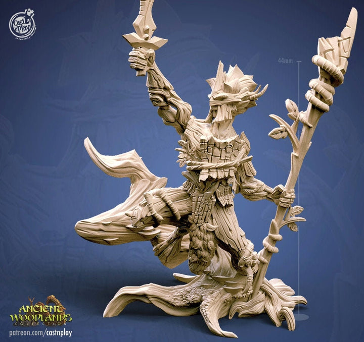 Very Rare Male Dryad Woodland Fey Spirit | Miniatures Dungeons and Dragons | 28mm, 32mm, 75mm | Pathfinder | Unpainted Resin 3d printed