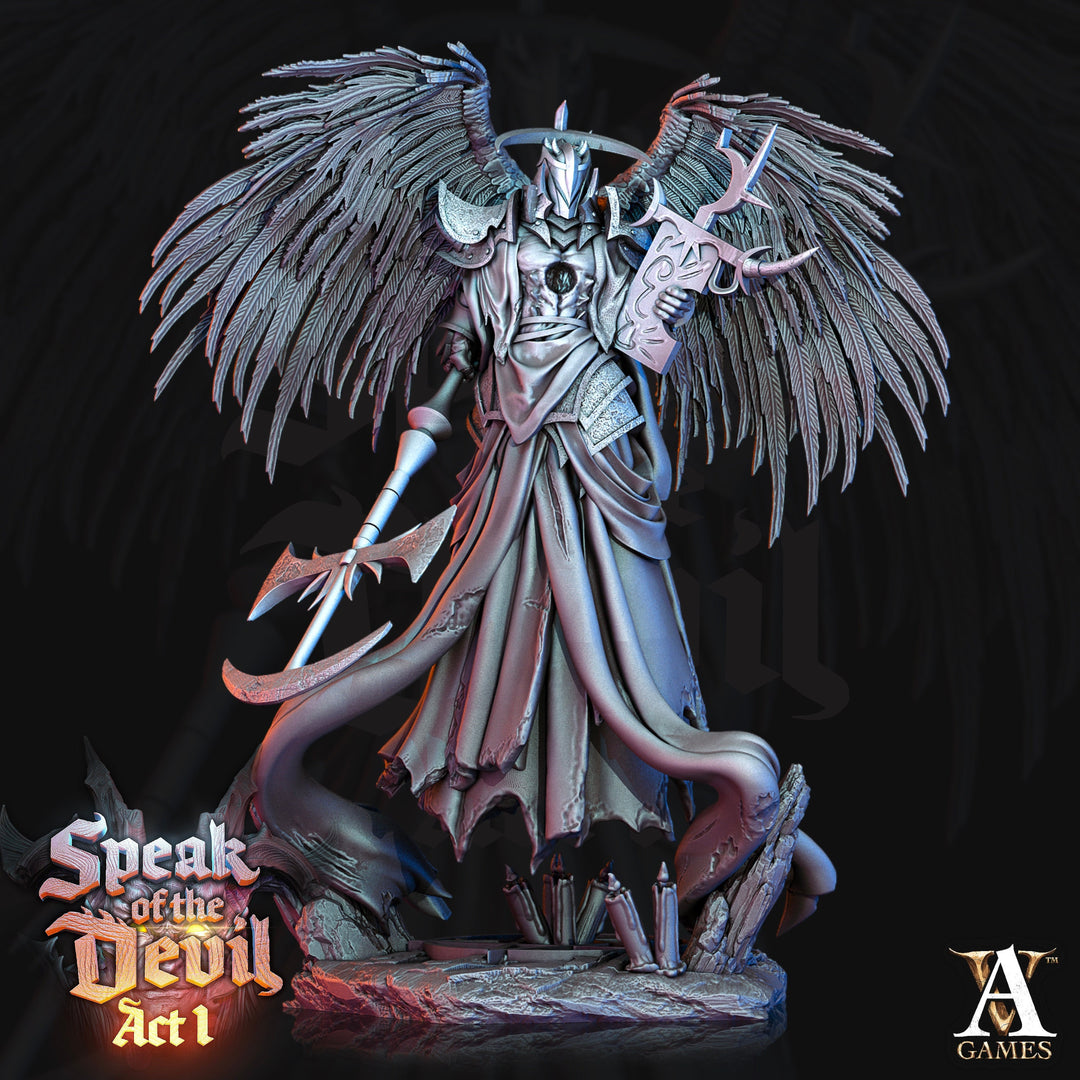 Fallen Angel | 32mm, 75mm Scales | Angel Succubus Miniature | Dungeons and Dragons Miniatures | Pathfinder Miniatures |