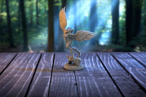 Harpy Sexy Monstrosity |28mm,32mm,54mm, 75mm,100mm Scales |Flying monster Miniature | D and D Miniatures | Pathfinder Miniatures |