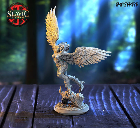 Harpy Sexy Monstrosity |28mm,32mm,54mm, 75mm,100mm Scales |Flying monster Miniature | D and D Miniatures | Pathfinder Miniatures |