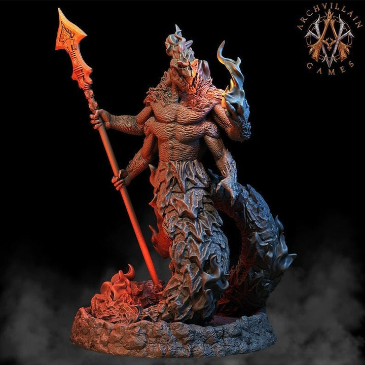 Salamander Noble | 32mm scale 70mm | 28mm scale 60mm | Dungeons and Dragons Resin miniature | 3d printed |Unpainted Figure |