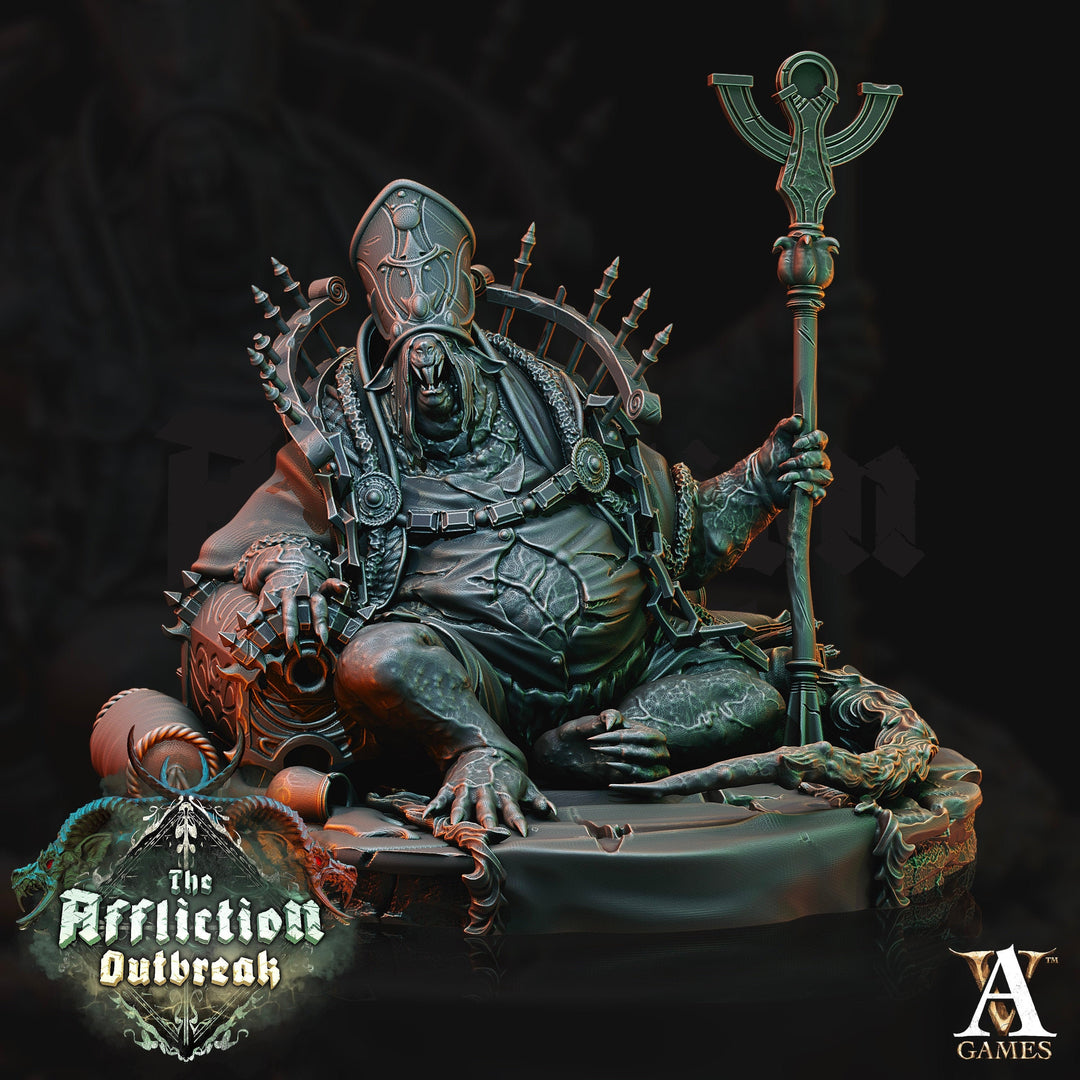 Wererat The Blind Bishop | Resin Miniature | Dungeons and Dragons | 84mm tall | 28mm,32mm Scale | Pathfinder ratfolk | D&D |