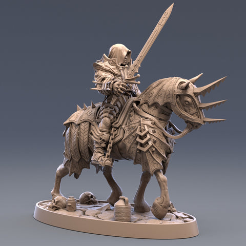 Elite Vampire Cavalry. Blood Knights | Mounted Vampire Miniature | 28mm Scale | 32mm Scale | 75mm Scale | Pathfinder | DnD | Strahd