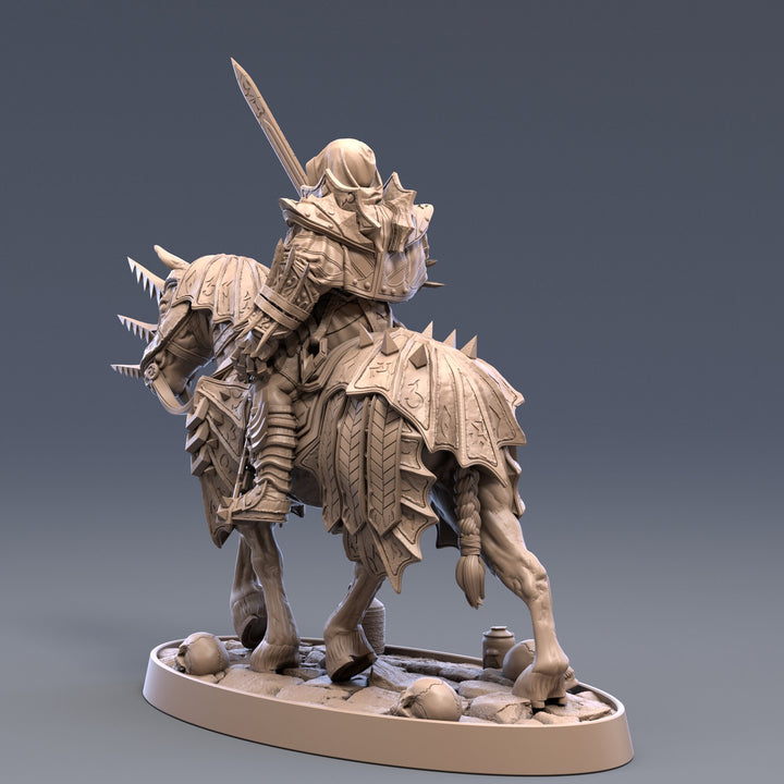 Elite Vampire Cavalry. Blood Knights | Mounted Vampire Miniature | 28mm Scale | 32mm Scale | 75mm Scale | Pathfinder | DnD | Strahd
