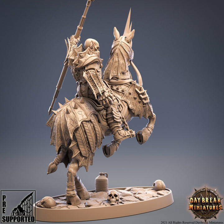 Elite Vampire Cavalry. Blood Knights Proxy | Mounted Vampire Miniature | 28mm Scale | 32mm Scale | 75mm Scale | Pathfinder | DnD | Strahd
