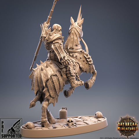 Elite Vampire Cavalry. Blood Knights Proxy | Mounted Vampire Miniature | 28mm Scale | 32mm Scale | 75mm Scale | Pathfinder | DnD | Strahd