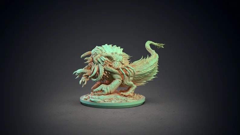 Great old ones | 3 sizes 50mm,40mm,25mm Base Size | Resin Miniature | Cthulhu The Great Old Ones | DnD 5e | Figure Role Playing