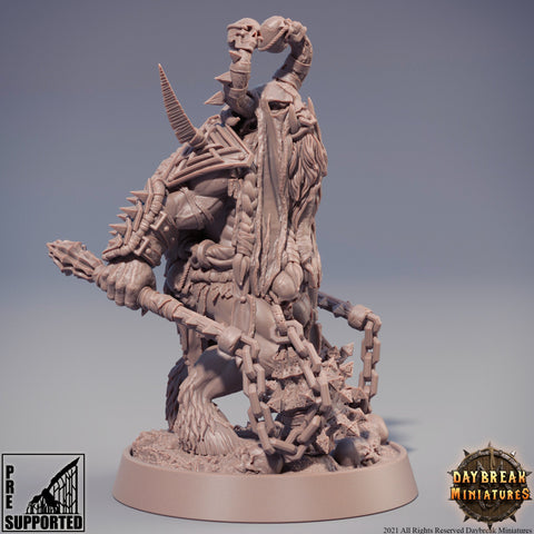 Beastman - Minotaur -Yakfolk | 28mm, 32mm, 75mm Scale Resin Miniature | Dungeons and Dragons Miniatures | Pathfinder |