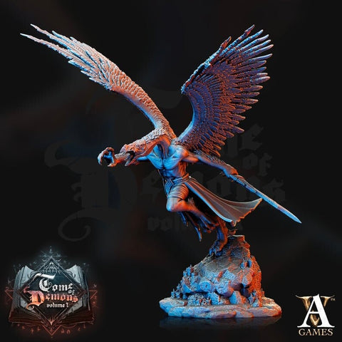 Demon Lord | 180mm | Wingspan 170mm | Dungeons and Dragons | Archvillain Games | Miniatures Wargames