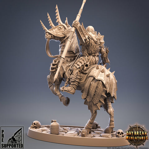 Elite Vampire Cavalry. Blood Knights Proxy | Mounted Vampire Miniature | 28mm Scale | 32mm Scale | 75mm Scale | Pathfinder | DnD | Strahd