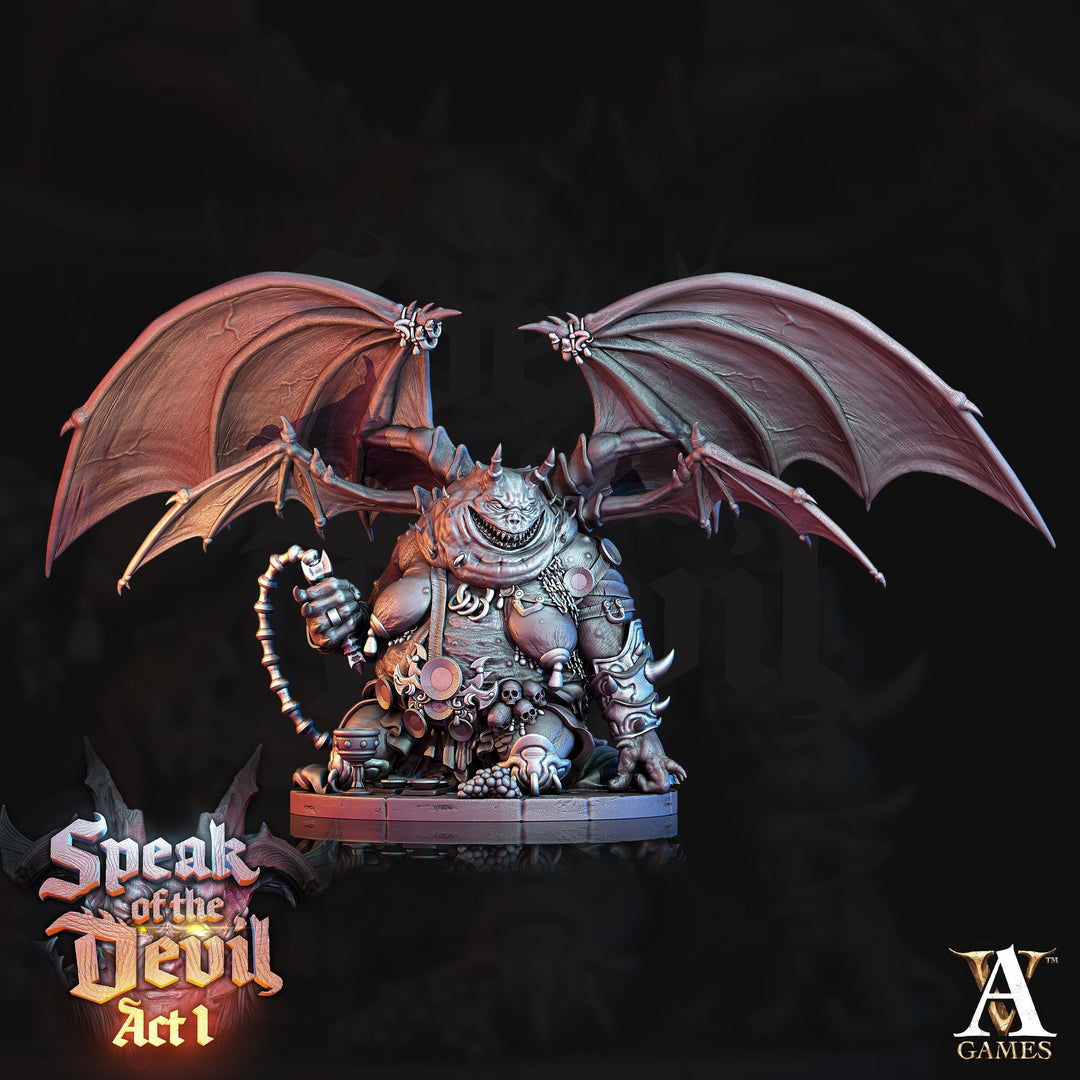 Paeliryon Corruption Devil | 75mm tall | 28mm, 32mm scale | Beast of Nurgle Daemon Miniature Proxy | Dungeons and Dragons |