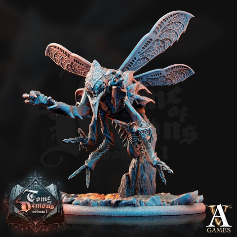 Chasme -Fly Demon - Insect Tanar'ri interrogator Turterer | 65mm tall | 28mm & 32mm Scale | Out of the Abyss |Daemon |Dungeons and Dragons|