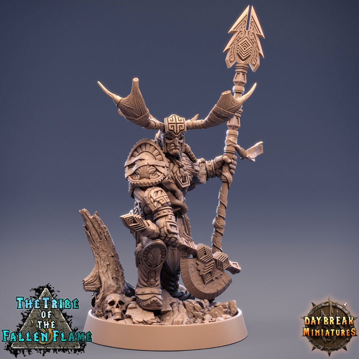 Druid Cleric Player Character | Hobgoblin Shaman | 28mm, 32mm, 75mm Scale Resin Miniature | Dungeons and Dragons | Daybreak Miniatures