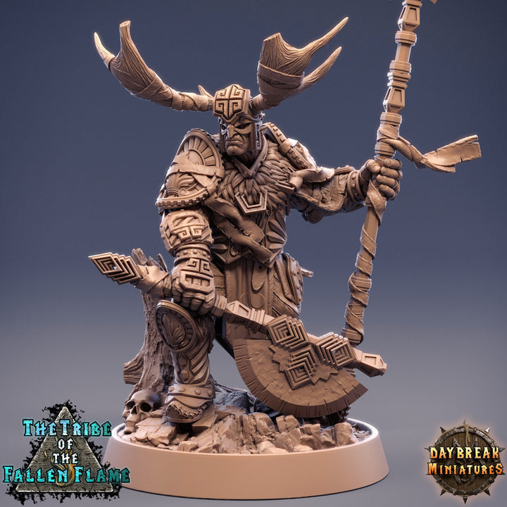 Druid Cleric Player Character | Hobgoblin Shaman | 28mm, 32mm, 75mm Scale Resin Miniature | Dungeons and Dragons | Daybreak Miniatures