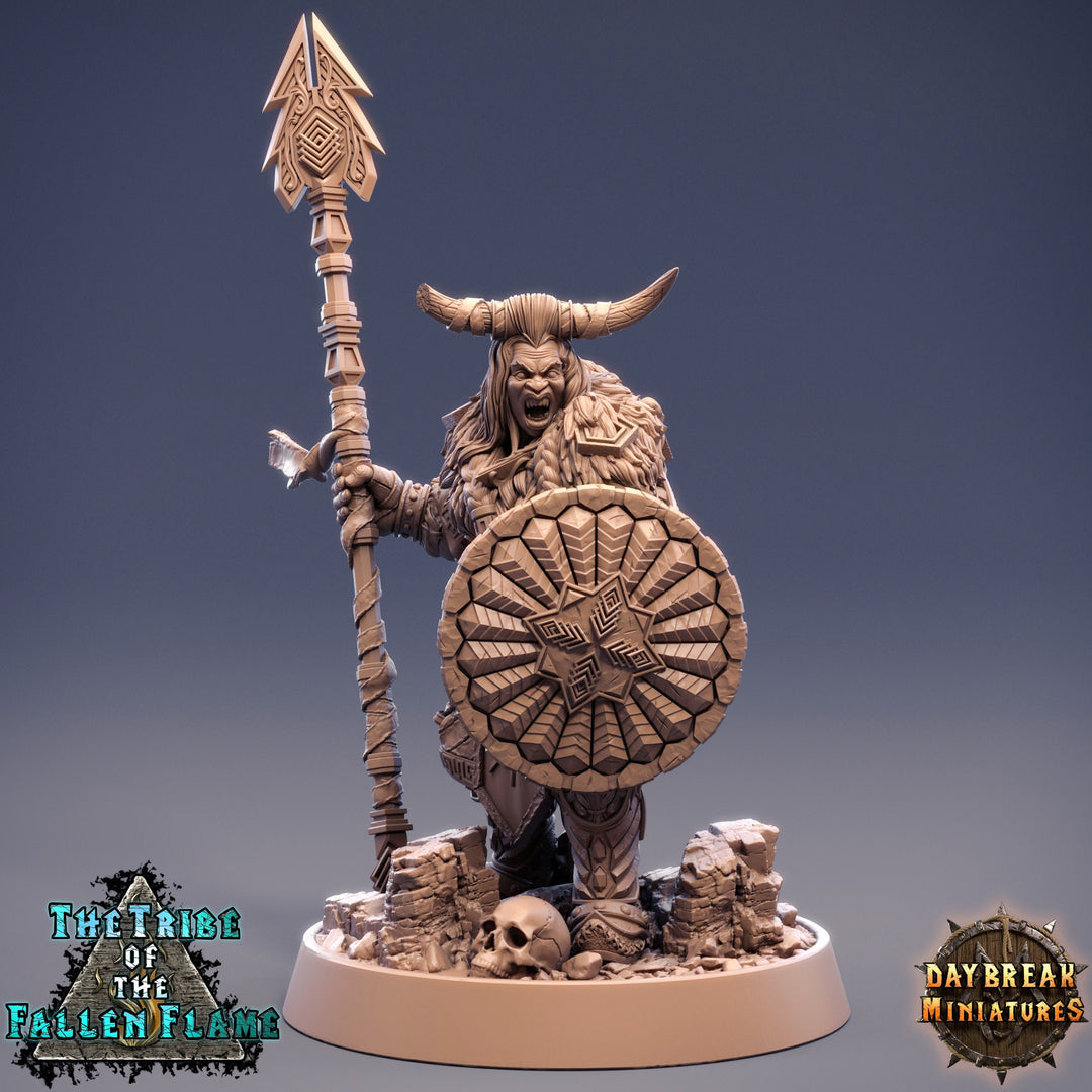 Female Hobgoblin Fighter Warrior| 28mm, 32mm, 75mm Scale Resin Miniature | Dungeons and Dragons | Daybreak Miniatures