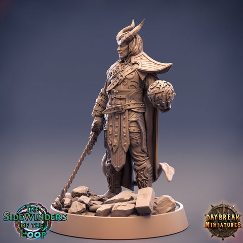 Tiefling Warlock Pact of the Blade Cambion | 28mm, 32mm, 75mm Scale Resin Miniature | Dungeons and Dragons | Pathfinder |