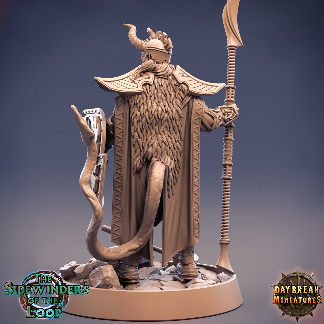 Tiefling Fighter Weapon Master Cambion | 28mm, 32mm, 75mm Scale Resin Miniature | Dungeons and Dragons | Pathfinder |