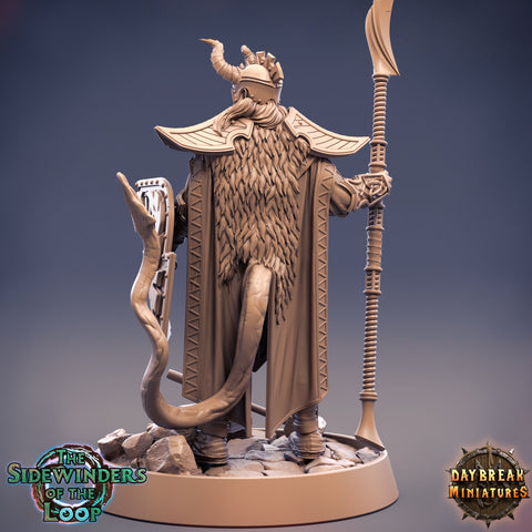 Tiefling Fighter Weapon Master Cambion | 28mm, 32mm, 75mm Scale Resin Miniature | Dungeons and Dragons | Pathfinder |