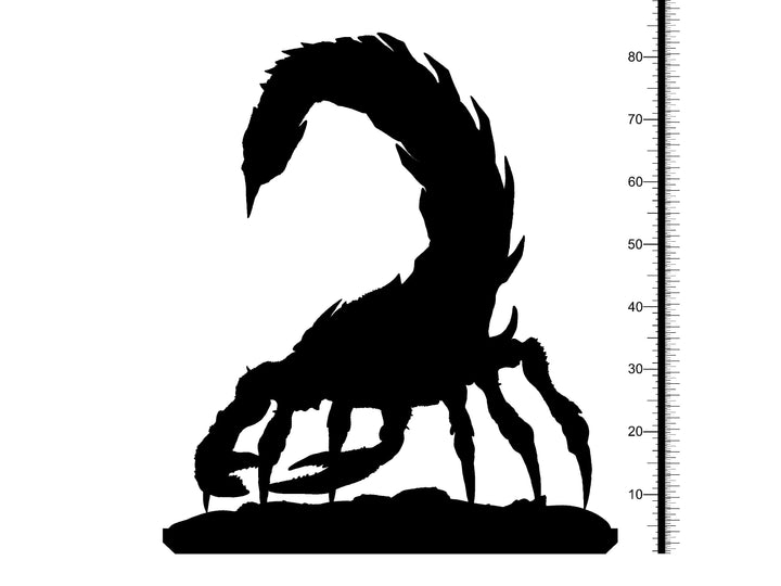 Giant Scorpion 100mm long. Available: 28mm and 32mm Scale | Heroic Scale | - Minis - D&amp;D 5e Desert of Desolation adventure | Clay Cyanide|