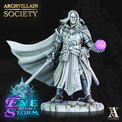 Human Male Eldritch Knight Fighter | 28mm, 32mm,54mm, 75mm, 100mm Scales | Dungeons and Dragons | Pathfinder |