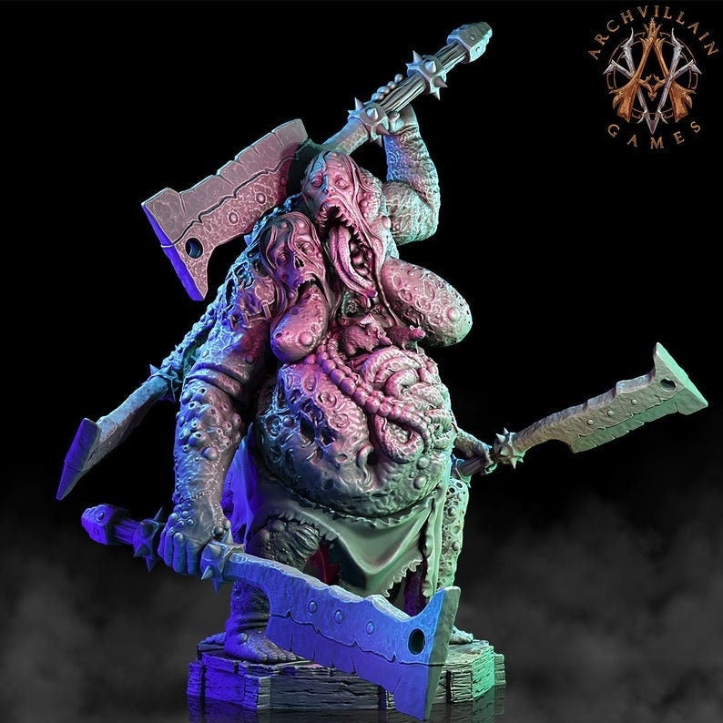 Grotesque Female Abomination Demon (3 sizes) | 90mm tall | 28mm scale | 32mm scale | Daemon Miniature Proxy | Dungeons and Dragons |