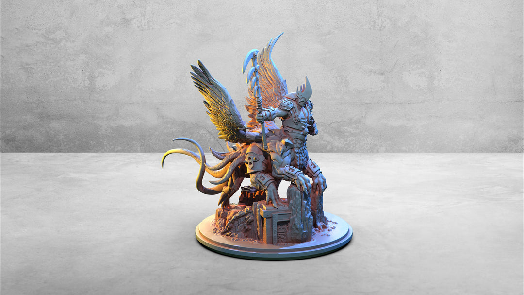 Astaroth Demon Prince | 28mm, 32 mm, 75mm Scale | Resin Miniature | Dungeons and Dragons | Pathfinder | D&amp;D 5e | Clay Cyanide