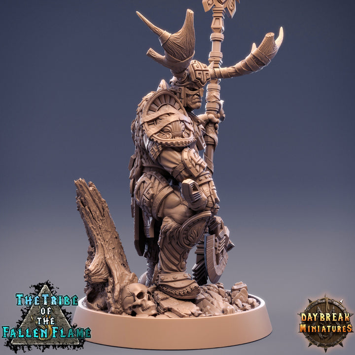 Druid Cleric Player Character | Hobgoblin Shaman | 28mm, 32mm, 75mm Scale Resin Miniature | Dungeons and Dragons | Daybreak Miniatures