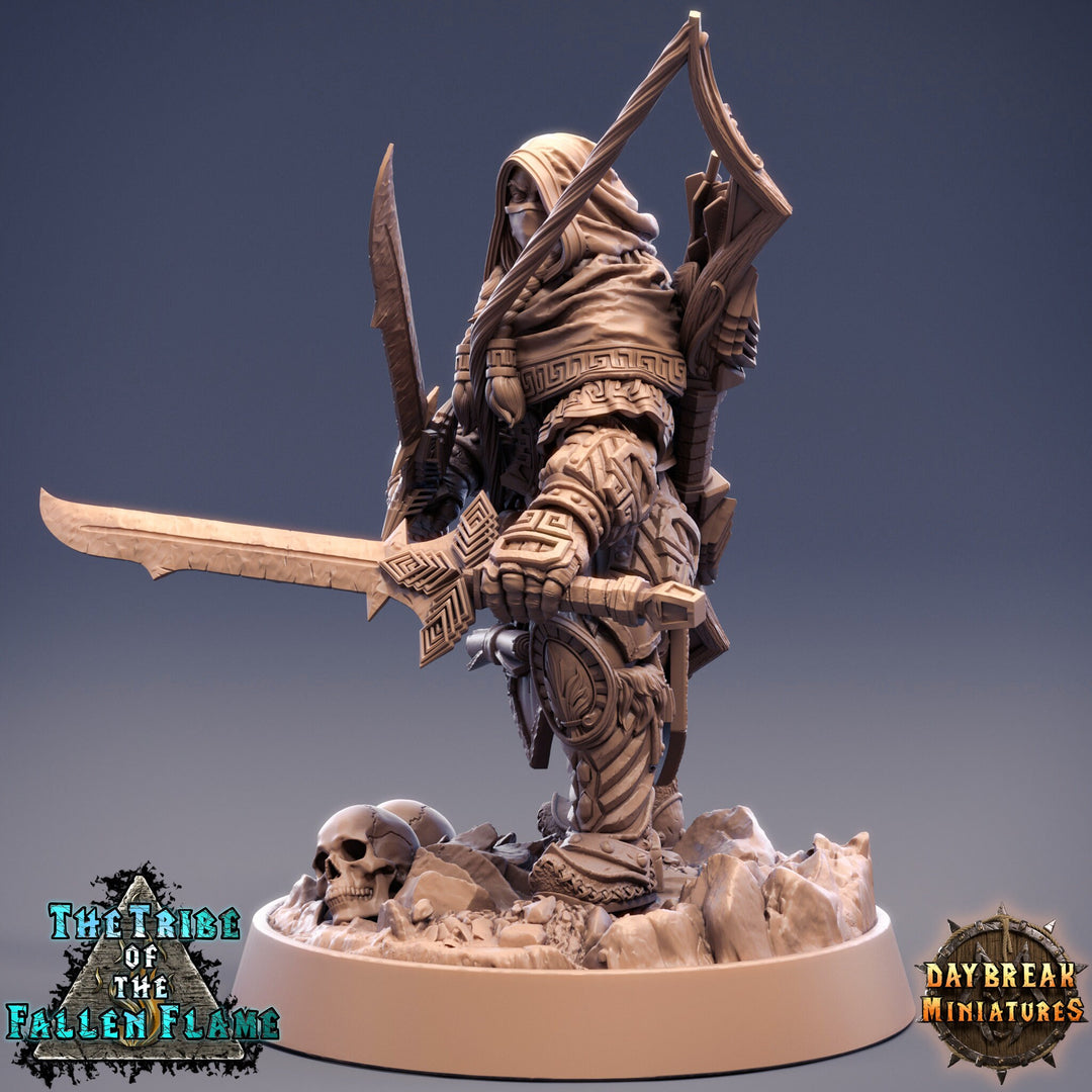 Rogue Assassin Ranger | 28mm, 32mm, 75mm Scale Resin Miniature | Dungeons and Dragons | Daybreak Miniatures