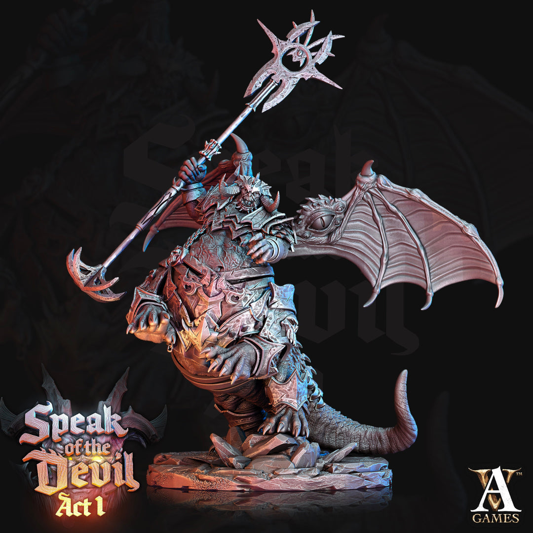 Demon Ogre Daemon Devil | 105mm tall | 28mm/ 32mm scale (Large and Huge ) | Dungeons and Dragons